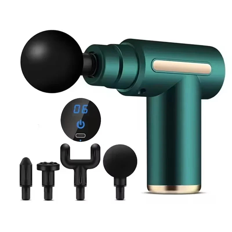 Mini Fascia Massage Gun - Portable USB Rechargeable Muscle Massager