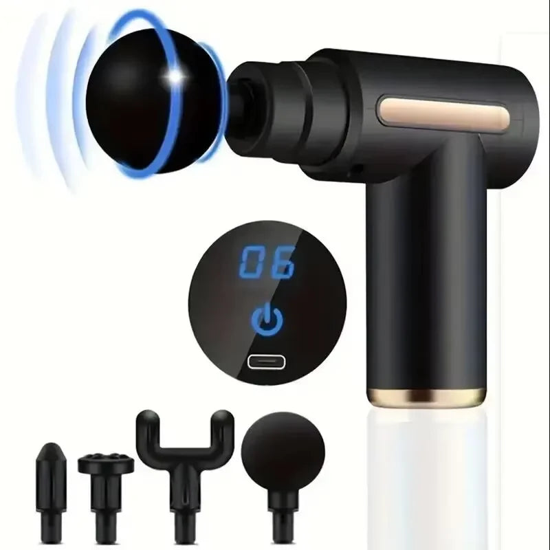 Mini Fascia Massage Gun - Portable USB Rechargeable Muscle Massager