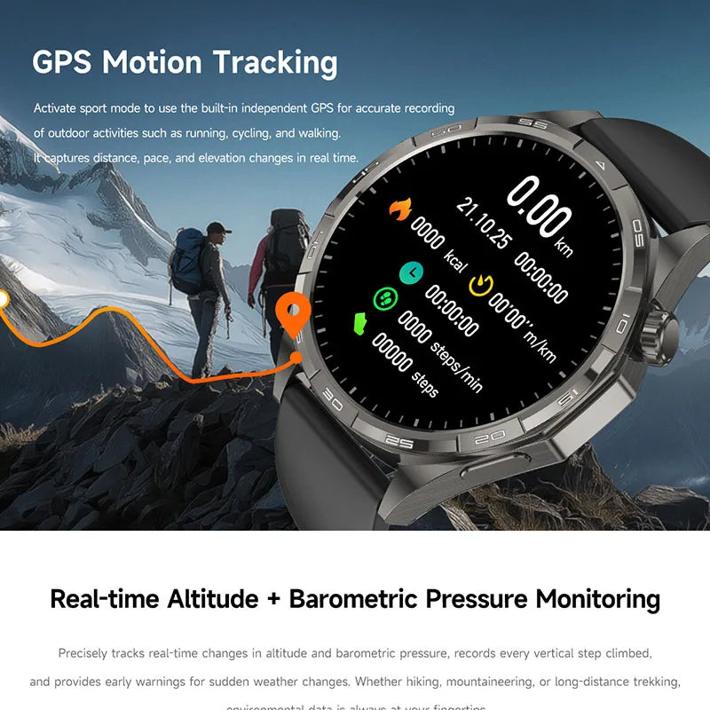 G T6 Max Smart Watch - AMOLED, GPS, Bluetooth Call, 15-Day Battery