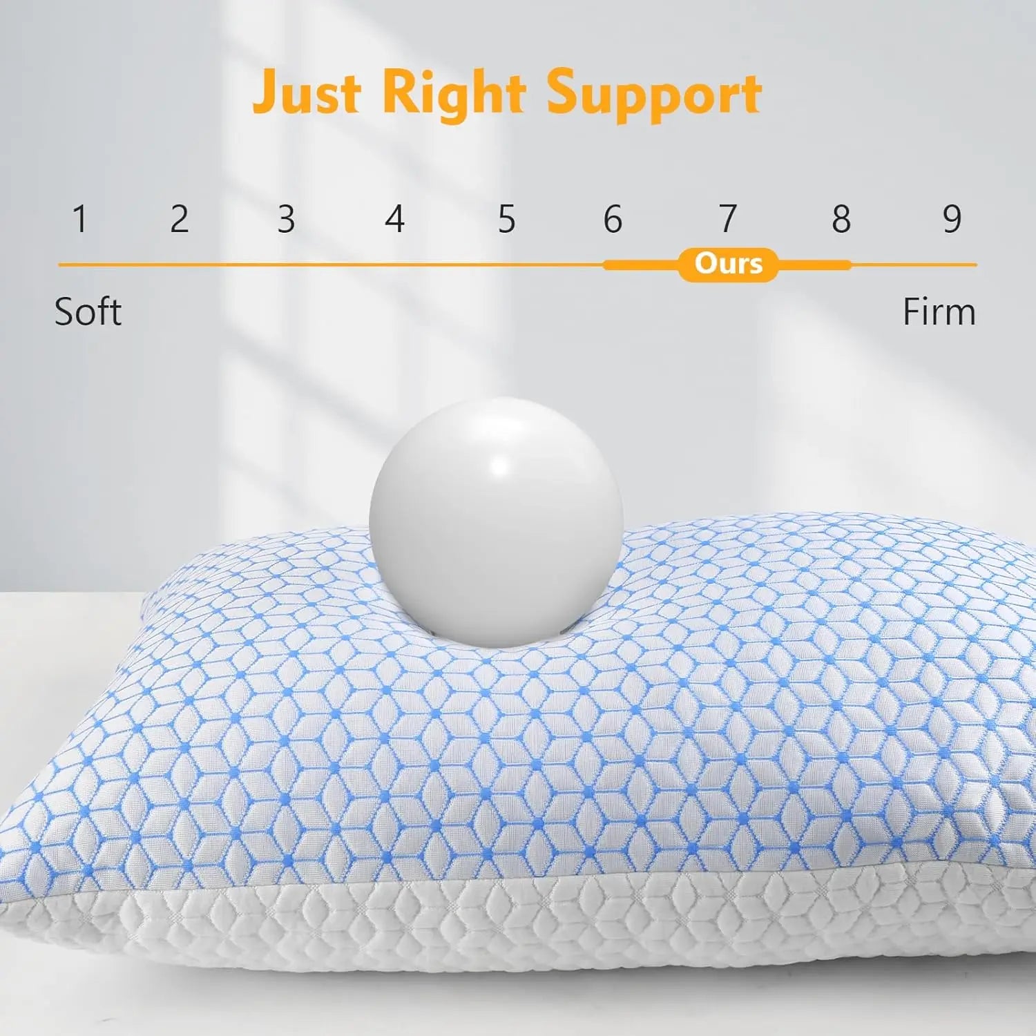 King Shredded Memory Foam Pillows - Adjustable Cooling Set of 2
