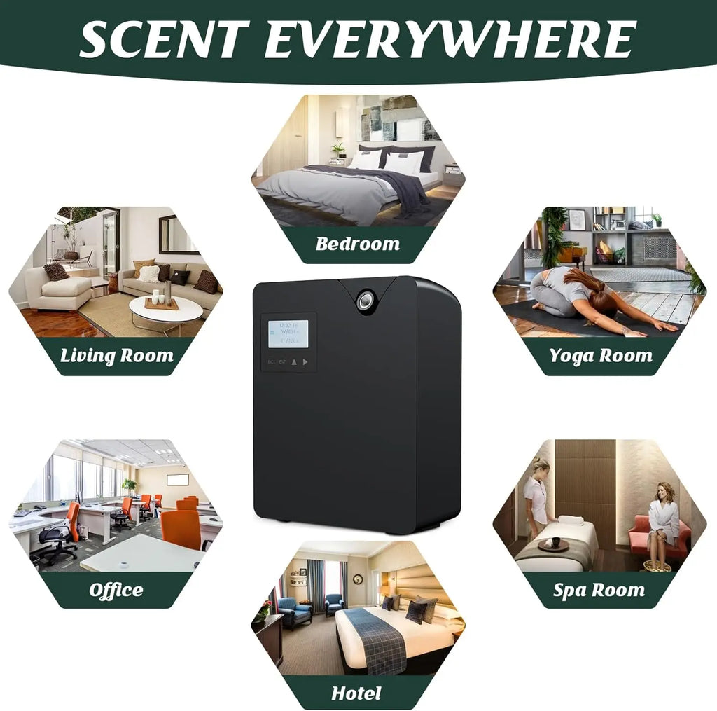 Waterless Essential Oil Diffuser - Smart Aromatherapy Scent Machine