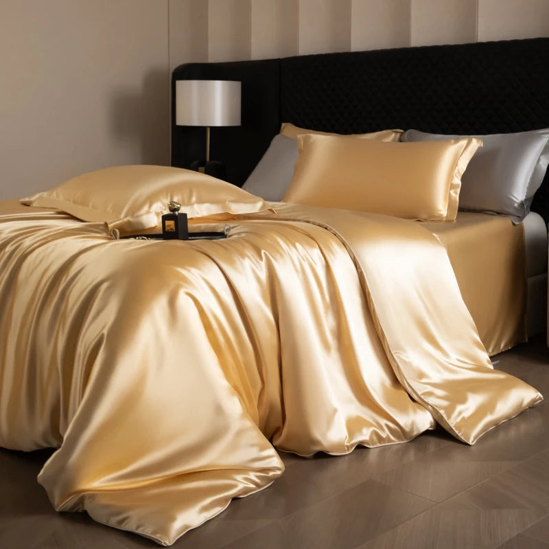 Silk Bed Sheets Set
