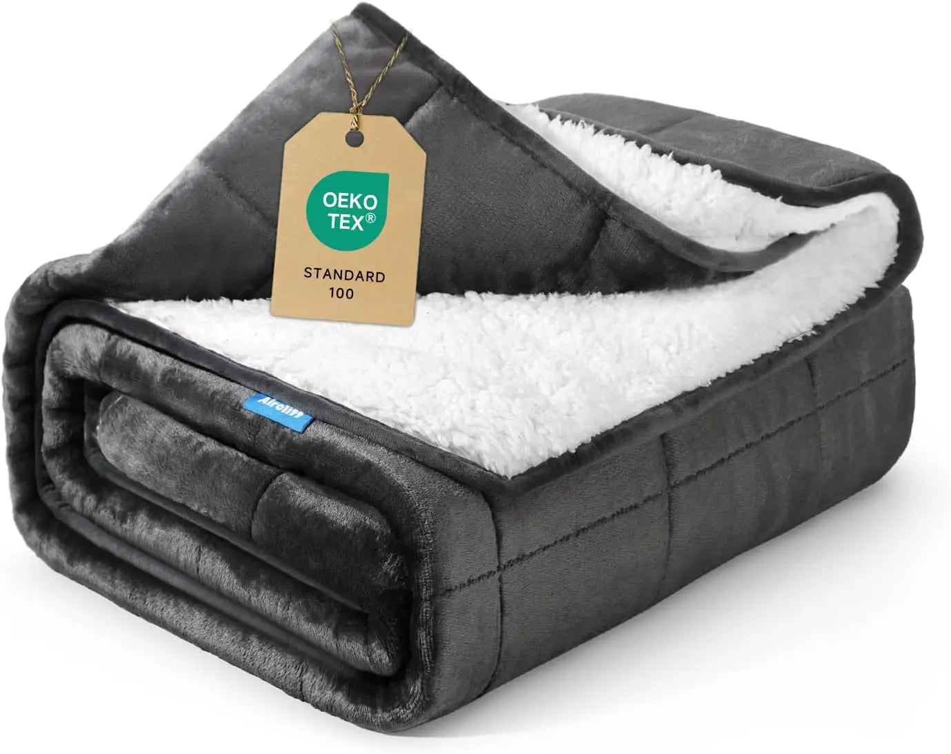 Sherpa Fleece Weighted Throw (15 lb)