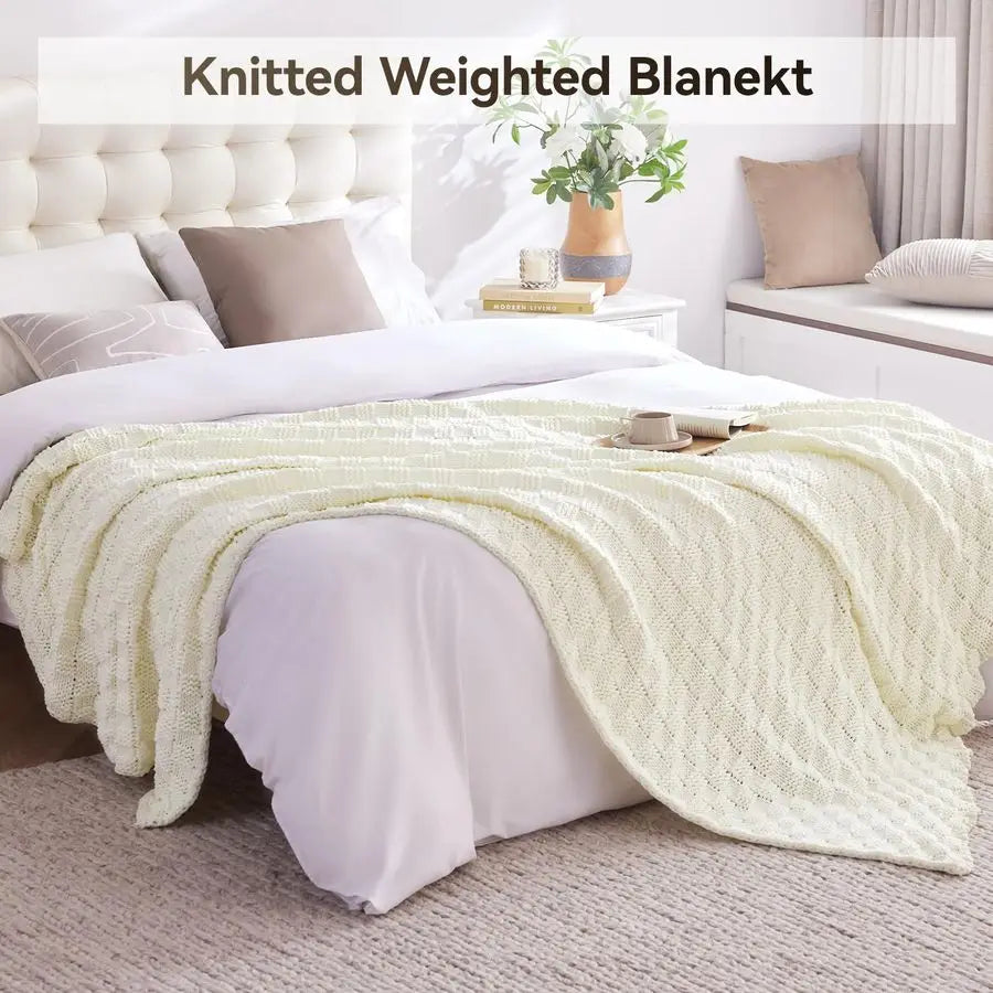 Chunky Knit Weighted Blanket (12 lb)