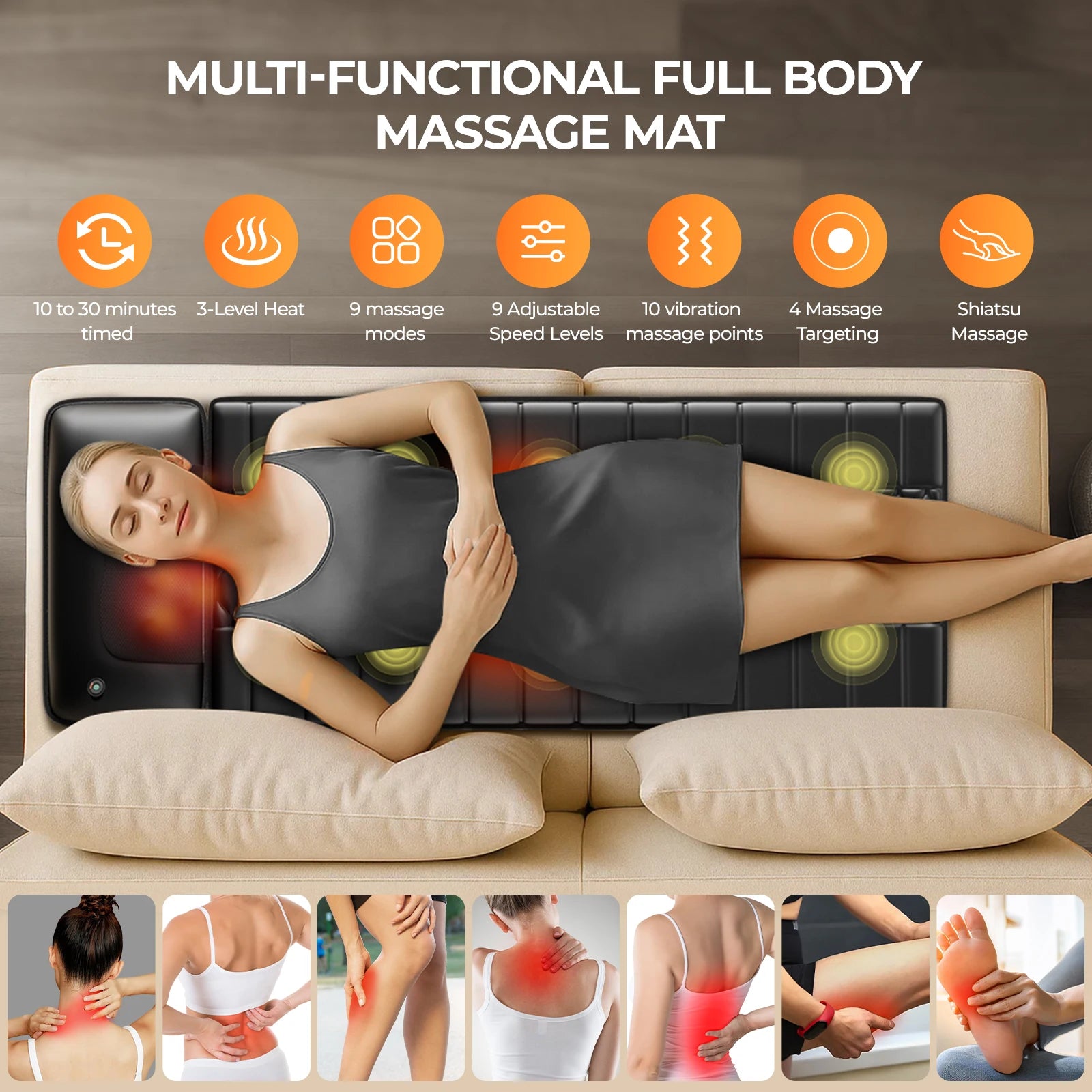 Full Body Massage Mat with Heat