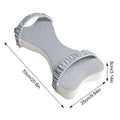 Memory Foam Knee Support Pillow - Double Heart Design with Straps
