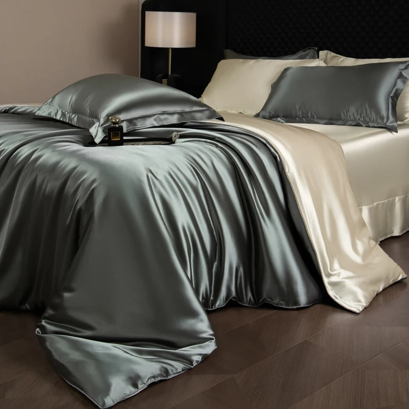 Silk Bed Sheets Set