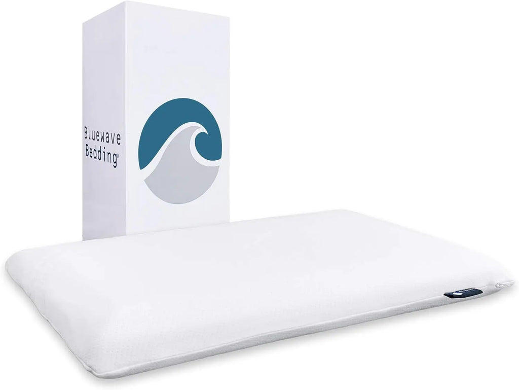 Ultra Slim Gel Memory Foam Pillow - For Stomach & Back Sleepers