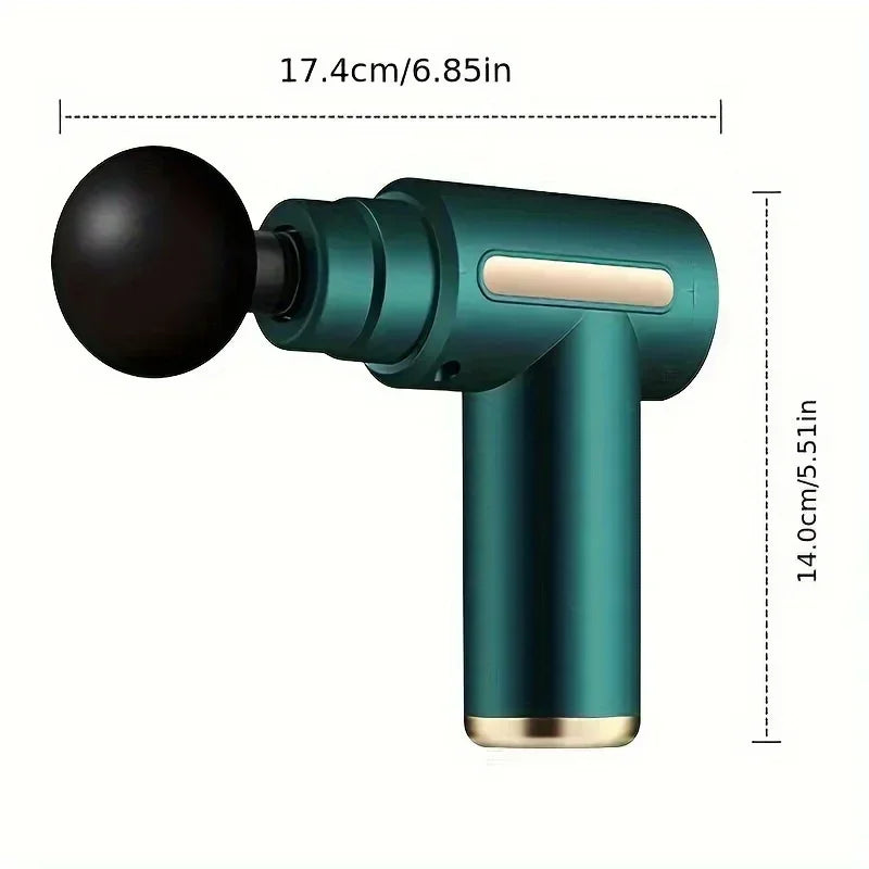 Mini Fascia Massage Gun - Portable USB Rechargeable Muscle Massager