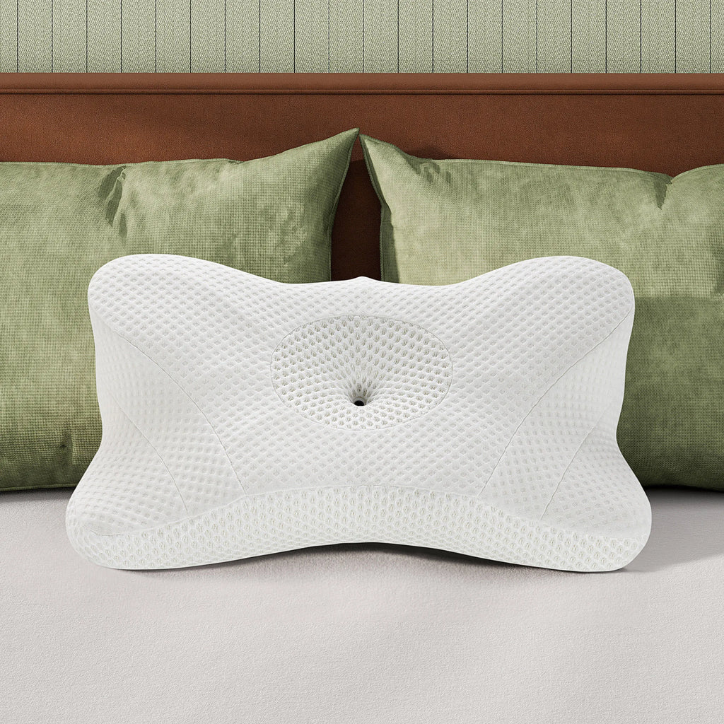 Queen Cervical Contour Memory Foam Pillow - Ergonomic Neck Support