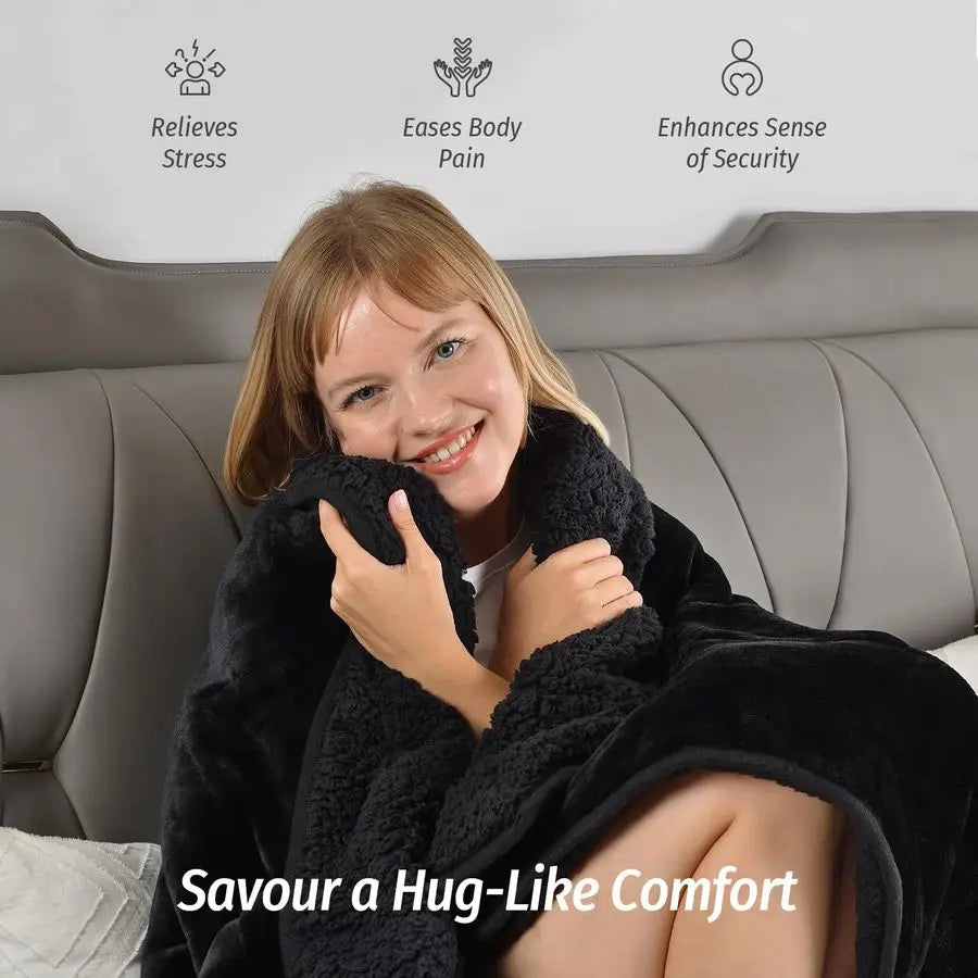 Sherpa Fleece Weighted Blanket (15 lb)