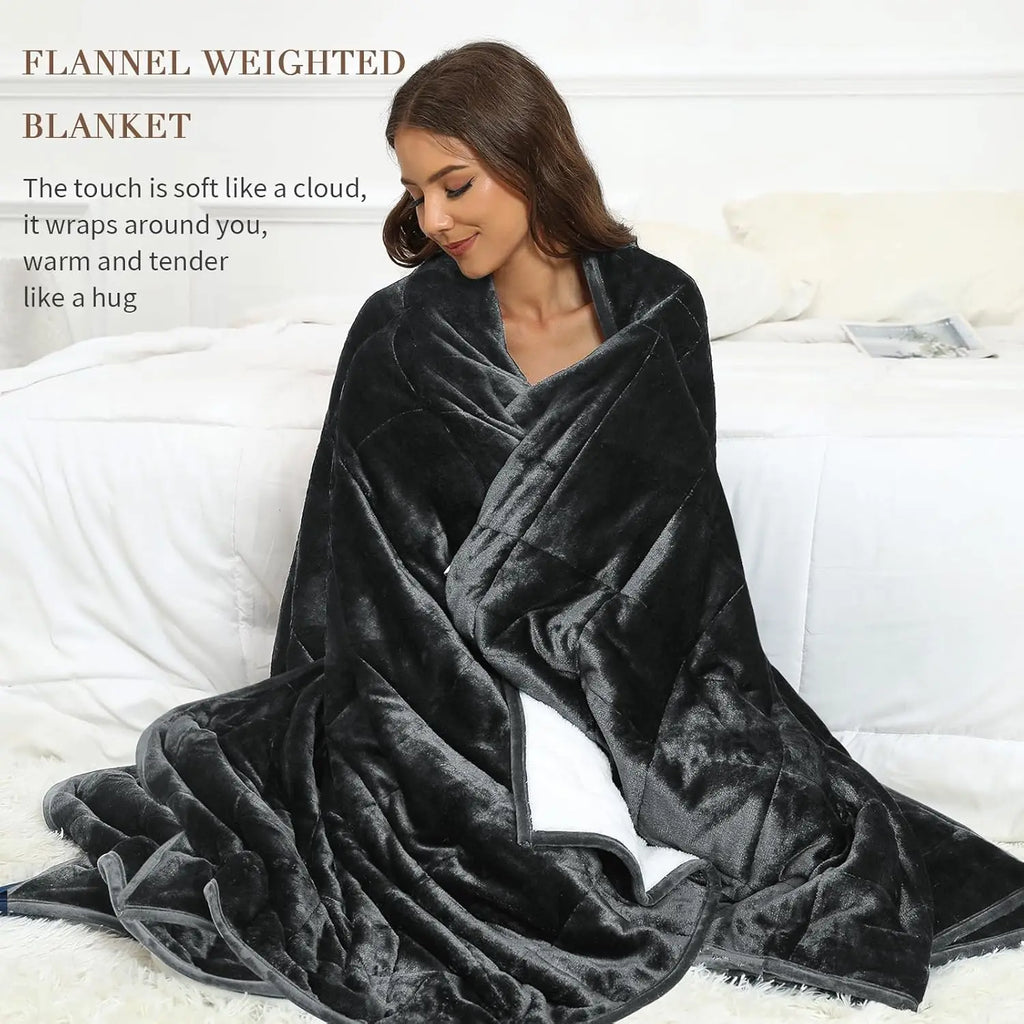 Queen Sherpa Weighted Blanket (15 lb)