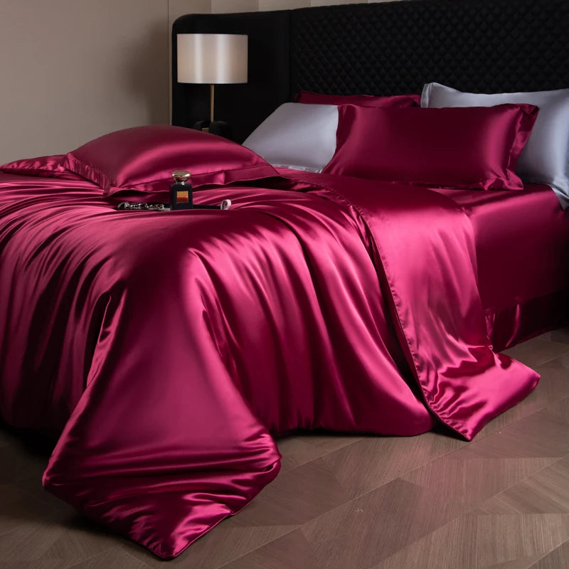 Silk Bed Sheets Set