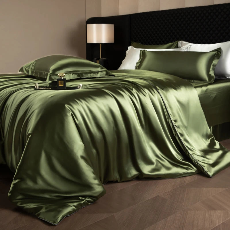 Silk Bed Sheets Set