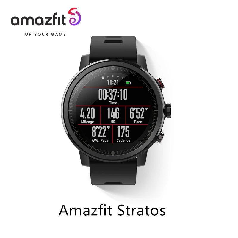 Amazfit Stratos Smartwatch (Refurbished) - GPS, Heart Rate, Waterproof