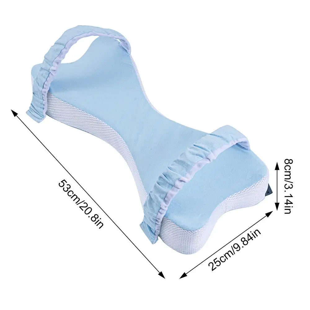 Memory Foam Knee Support Pillow - Double Heart Design with Straps