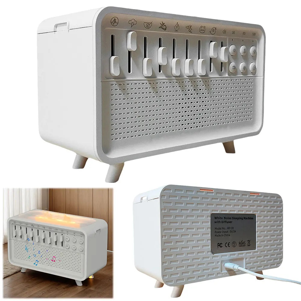 White Noise Flame Aroma Diffuser
