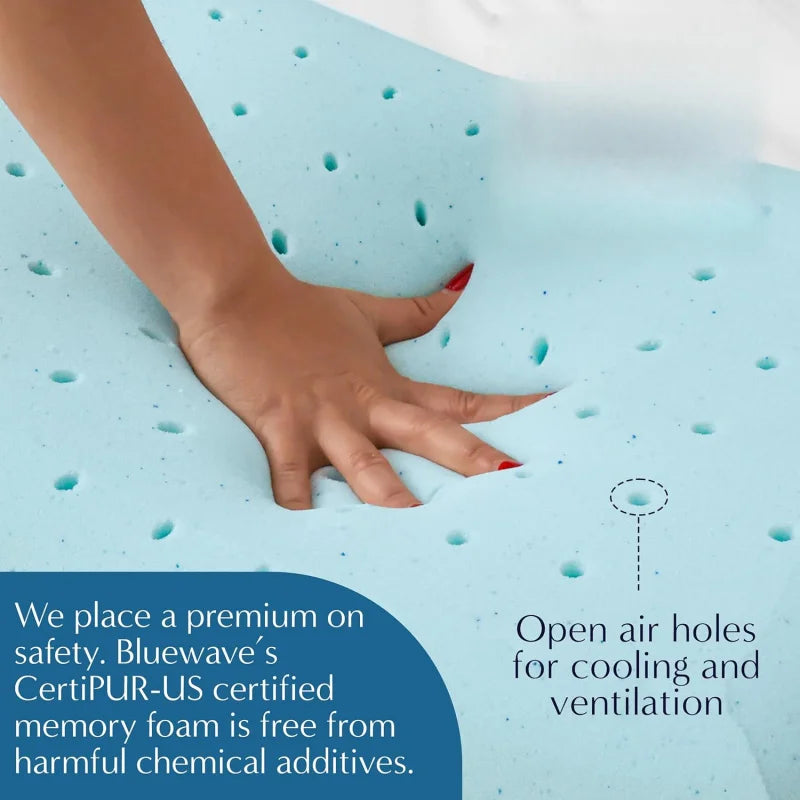 Thin Memory Foam Pillow - For Stomach & Back Sleepers 2.75"