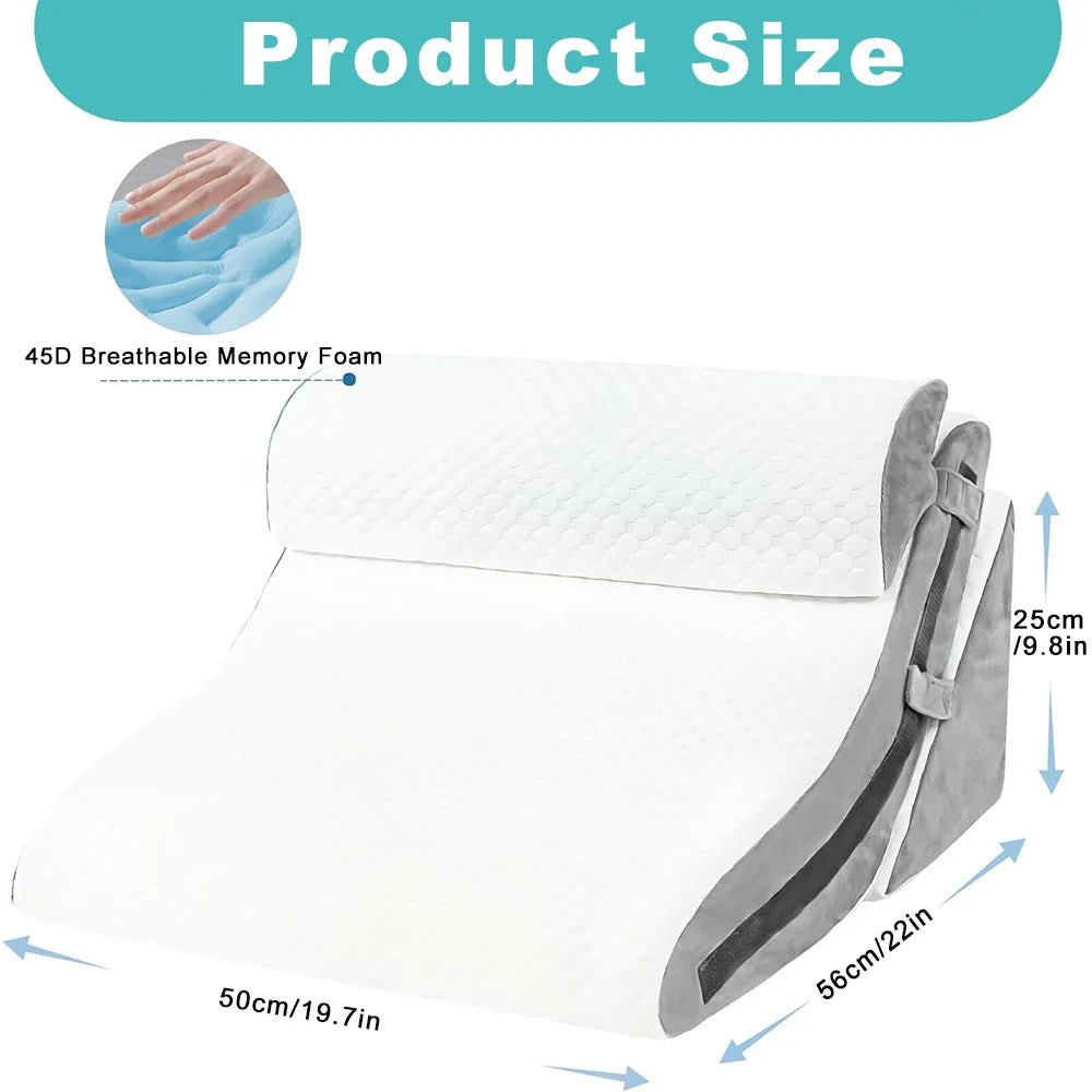 Adjustable Memory Foam Bed Wedge Pillow
