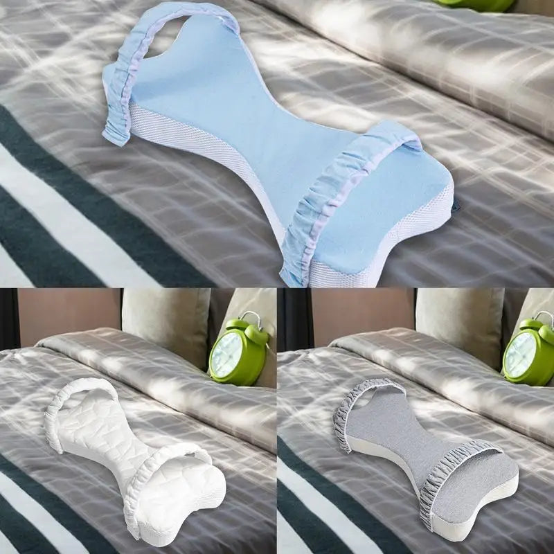 Memory Foam Knee Support Pillow - Double Heart Design with Straps