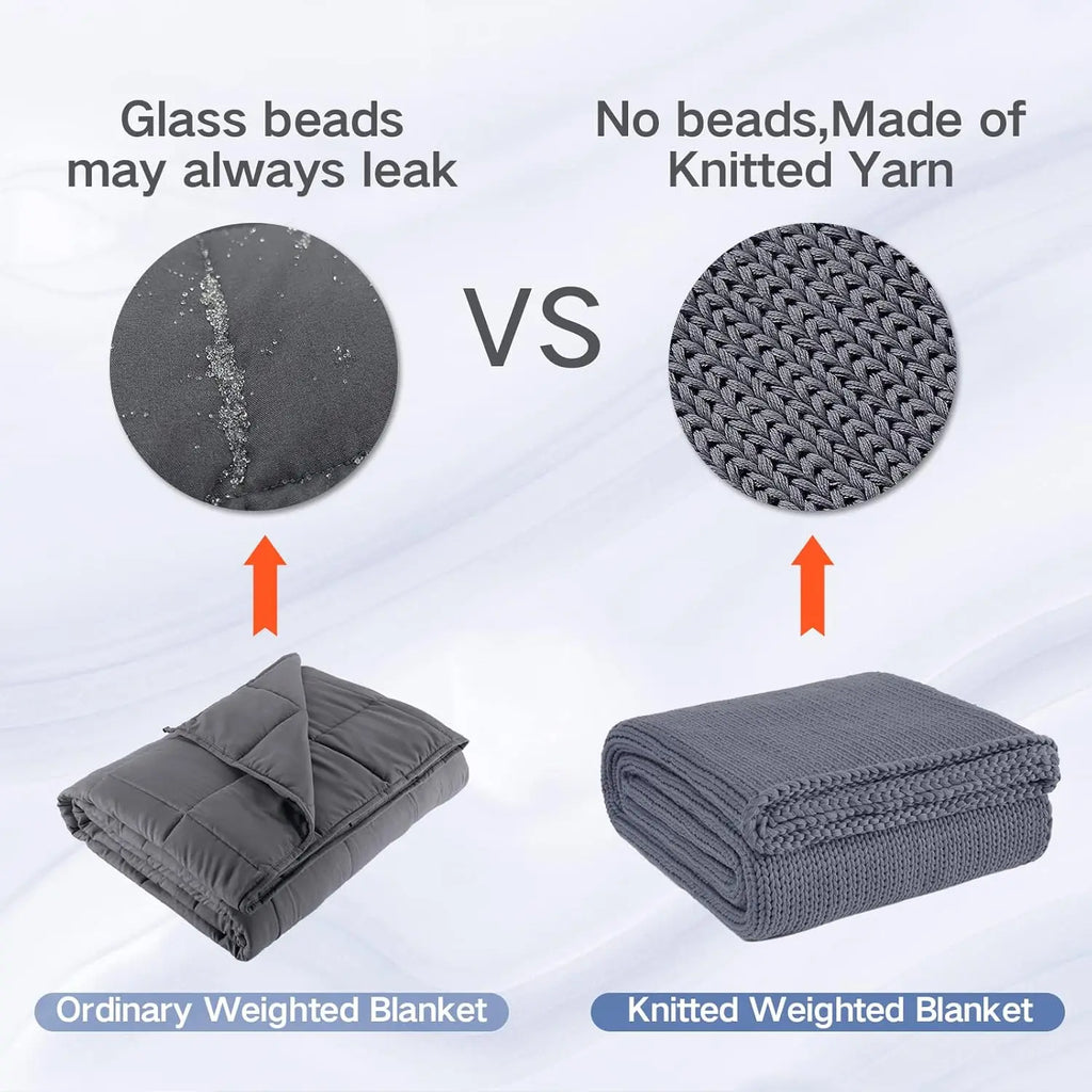 Cooling Knitted Weighted Blanket (15 lb)