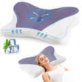 Queen Cervical Contour Memory Foam Pillow - Ergonomic Neck Support