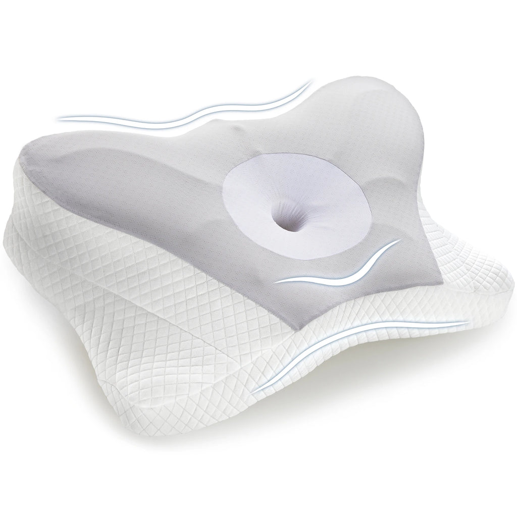Queen Cervical Contour Memory Foam Pillow - Ergonomic Neck Support